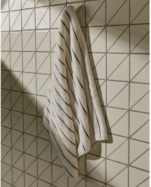 Zelený/béžový froté bavlněný ručník 50x90 cm Dorane – Kave Home