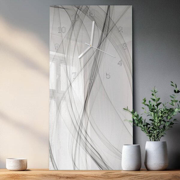 Skleněné hodiny vertikální Závěs zsppb-30x60-00060188