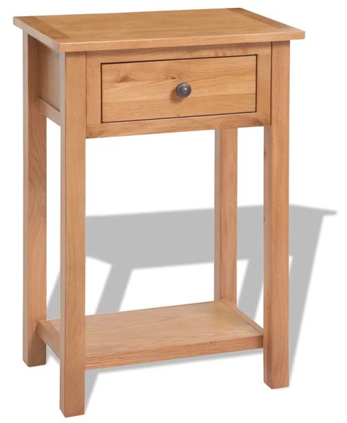 Konzolový stolek - masivní dub - hnědý | 50x32x75 cm