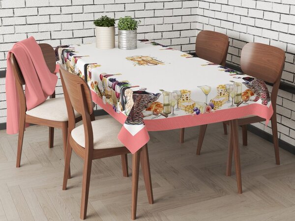 Gipetex Natural Dream Bavlněný ubrus s 3D tiskem Trattoria - 150x180 cm