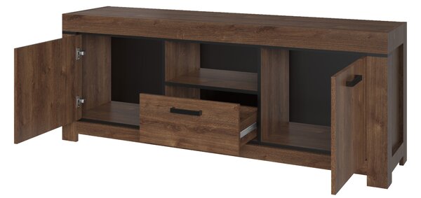 TV stolek/skříňka Britt (dub hnědý). Akce -20%