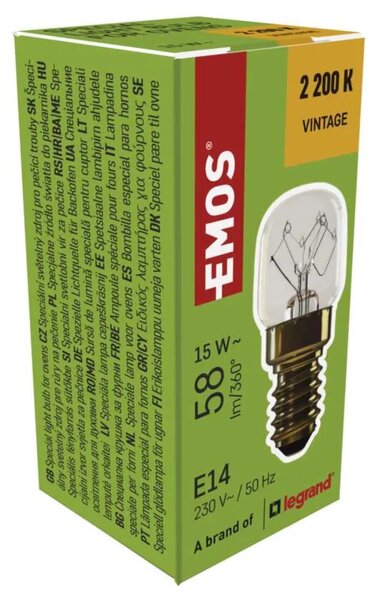 Žárovka do trouby Z6915 E14, 15W, teplá bílá