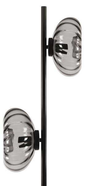 Osram - Stojací lampa DECOR SMOKE 2xE14/12W/230V černá/kouřová šedá