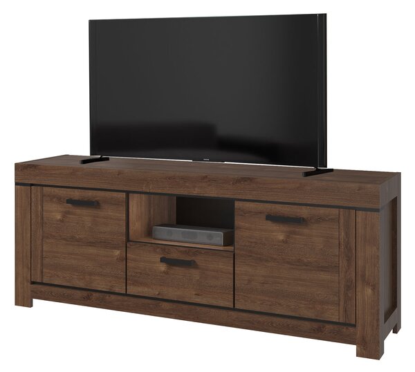 TV stolek/skříňka Britt (dub hnědý). Akce -20%