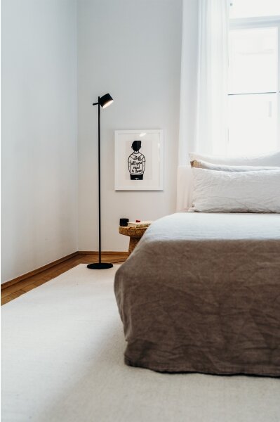 Osram - LED Stmívatelná stojací lampa DECOR KYOTO LED/12W/230V černá