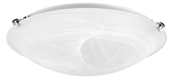 Nova Luce Stropní svítidlo GIORNO bílá;opálové sklo chromovaný kov E27 2x12W