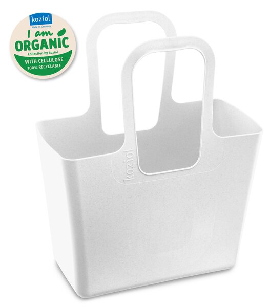 TASCHE taška XL plážová, stojan na časopisy a noviny, dřevo Organic bílá KOZIOL (barva-organic bílá)
