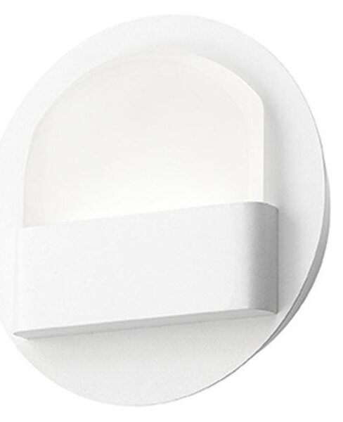 Nova Luce Nástěnné svítidlo POLSO matný bílá hliník LED 6W 3000K