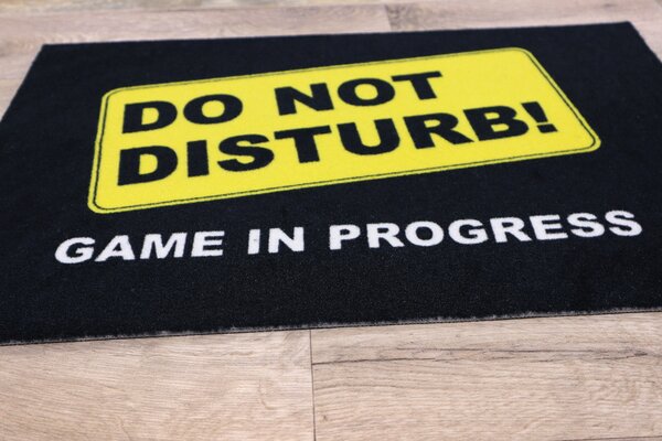 Mercury Flooring, Rohožka Do not disturb (game in progress) 40x60 cm, 40x60, černá, žlutá