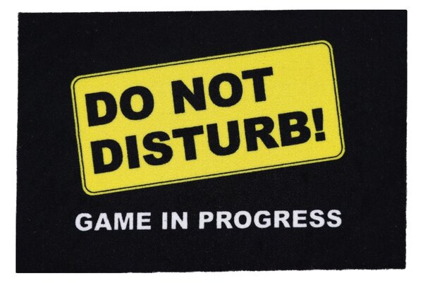 Mercury Flooring, Rohožka Do not disturb (game in progress) 40x60 cm, 40x60, černá, žlutá