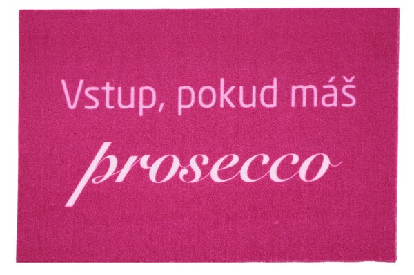 Mercury Flooring, Rohožka Vstup pokud máš Prosecco 40x60 cm, 40x60, růžová