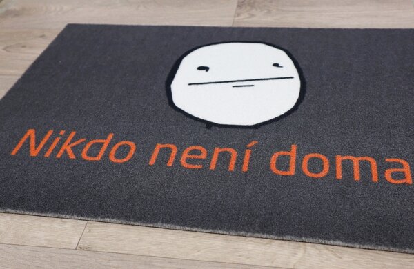 Mercury Flooring, TRHÁK: Rohožka Nikdo není doma 40x60 cm, 40x60, šedá