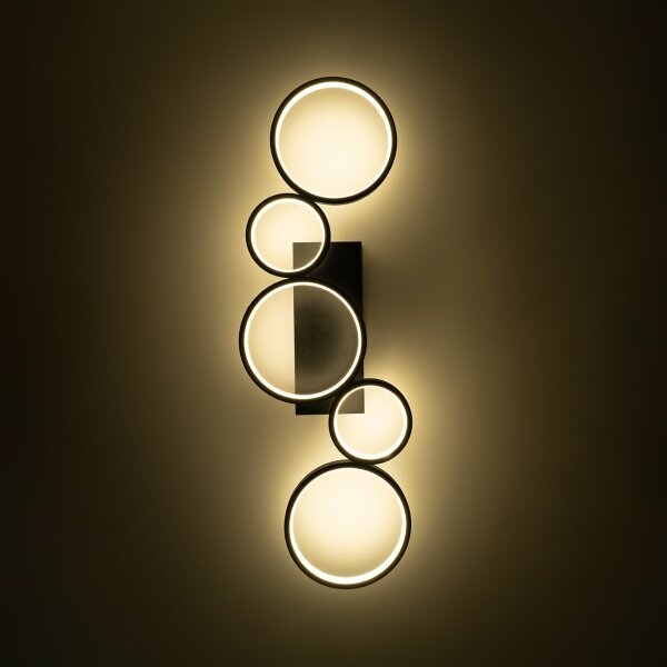 Brilagi - LED Stmívatelné stropní svítidlo RINGO LED/34W/230V černá + DO