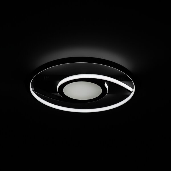 Brilagi - LED Stmívatelné stropní svítidlo TWIRL LED/38W/230V černá + DO