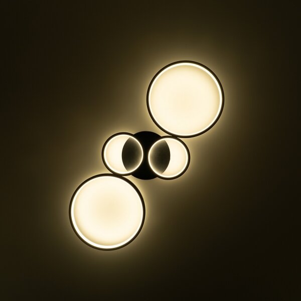 Brilagi - LED Stmívatelné stropní svítidlo RINGO LED/34W/230V černá + DO