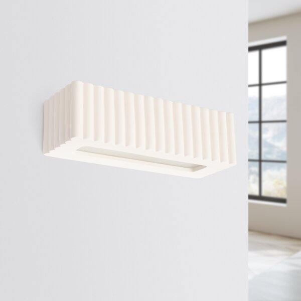Sollux SL.1885 - Nástěnné svítidlo RIGATA 1xE27/15W/230V keramika/bílá