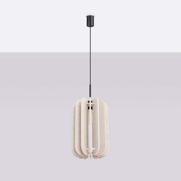 Sollux SL.1857 - Lustr na lanku MULA 1xE27/15W/230V pr. 27 cm krémová