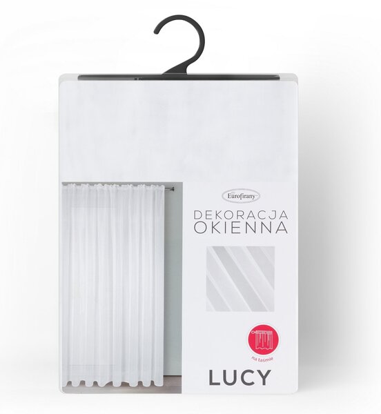 ZÁCLONA NA PÁSCE LUCY 200X270 CM BÍLÁ