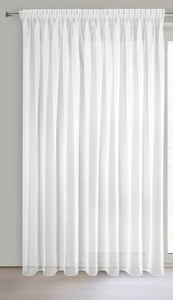 ZÁCLONA NA PÁSCE LUCY 300 CM X 250 CM CM BÍLÁ BT