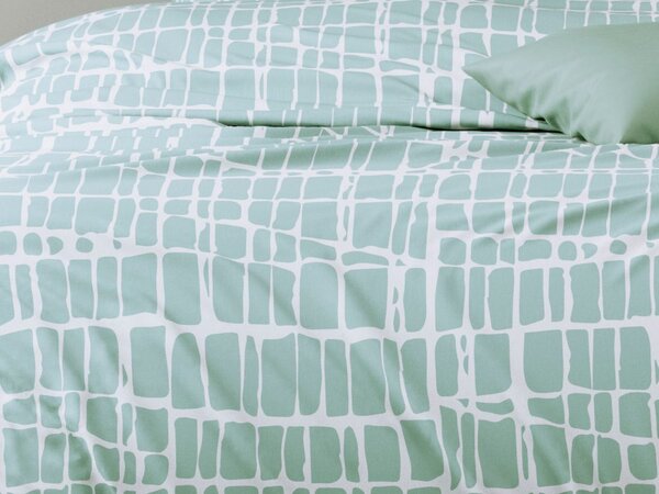 Mistral Home povlečení flanel Crocodilia Celadon - 220x200 / 2x70x90 cm