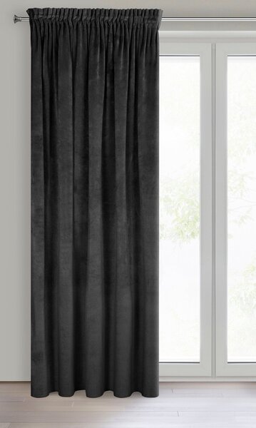ZATEMŇOVACÍ ZÁVĚS NA PÁSCE RIA 140X270 CM ČERNÁ