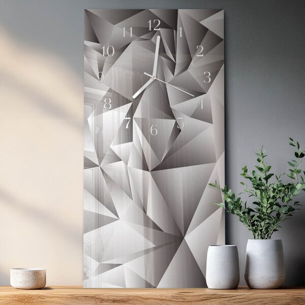 Skleněné hodiny vertikální Vzor zsppb-30x60-00086207