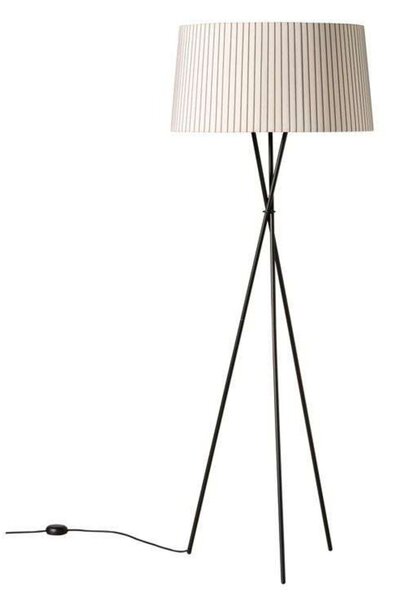 Stojací Lampa Santa & Cole, stmívatelné, Černá, Obývací pokoj, Kov