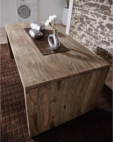 GREY WOOD Psací stůl 178x75 cm, masivní indický palisandr