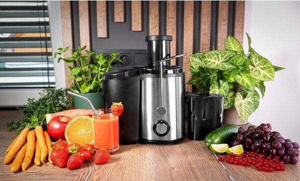 Concept LO7095 - Odstředivý odšťavňovač 1000W/230V černá/nerez