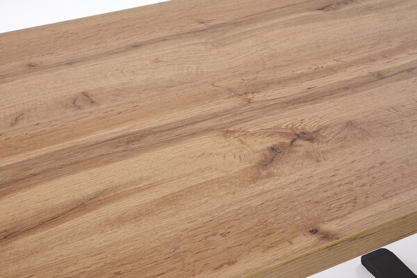 HALMAR Výškově nastavitelný stůl B54 120 cm dub artisan/černý