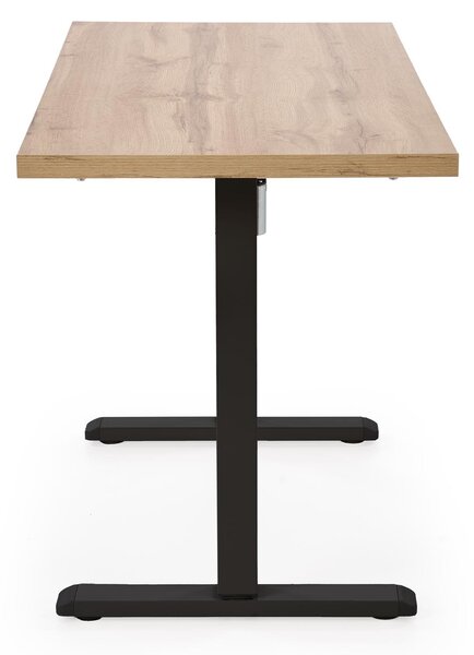 HALMAR Výškově nastavitelný stůl B54 120 cm dub artisan/černý