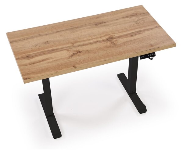 HALMAR Výškově nastavitelný stůl B54 120 cm dub artisan/černý