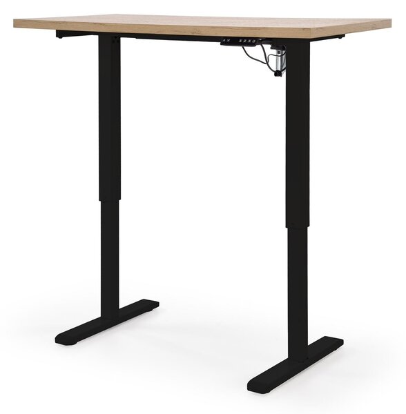 HALMAR Výškově nastavitelný stůl B54 120 cm dub artisan/černý