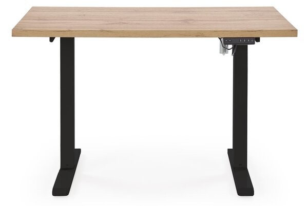 HALMAR Výškově nastavitelný stůl B54 120 cm dub artisan/černý