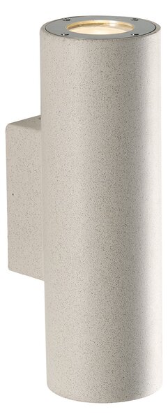 FAN I-PORTLAND-AP2 BCO Venkovní nástěnné svítidlo PORTLAND, beton/bílá, 2xGU10, IP65, 25,4 x 11,1 x 8,3 cm - FANEUROPE
