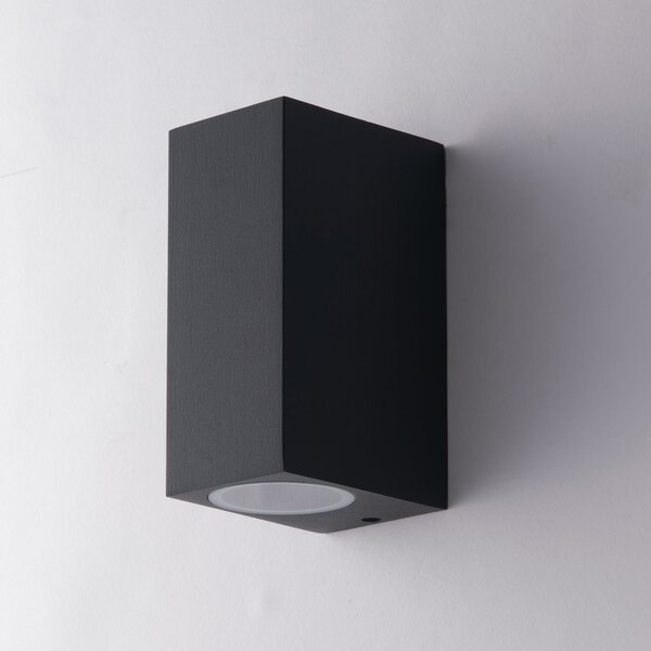 FAN I-QUBO-AP2 ANT Venkovní nástěnné svítidlo Qubo antracitové, 2xGU10, IP54, 15,1 x 9,3 x 6,7 cm - FANEUROPE