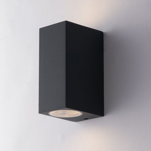 FAN I-QUBO-AP2 ANT Venkovní nástěnné svítidlo Qubo antracitové, 2xGU10, IP54, 15,1 x 9,3 x 6,7 cm - FANEUROPE