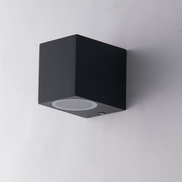 FAN I-QUBO-AP1 ANT Venkovní nástěnné svítidlo Qubo antracitové, 1xGU10, IP54, 9,3 x 8 x 6,7 cm - FANEUROPE