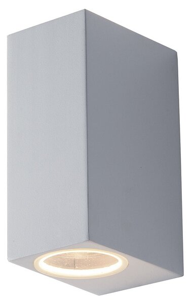 FAN I-QUBO-AP2 BCO Venkovní nástěnné svítidlo Qubo bílé, 2xGU10, IP54, 15,1 x 9,3 x 6,7 cm - FANEUROPE