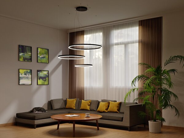 Led2 Závěsné LED svítidlo CIRCLE SET 3 Barva: Černá, Stmívání, řízení: TRIAC