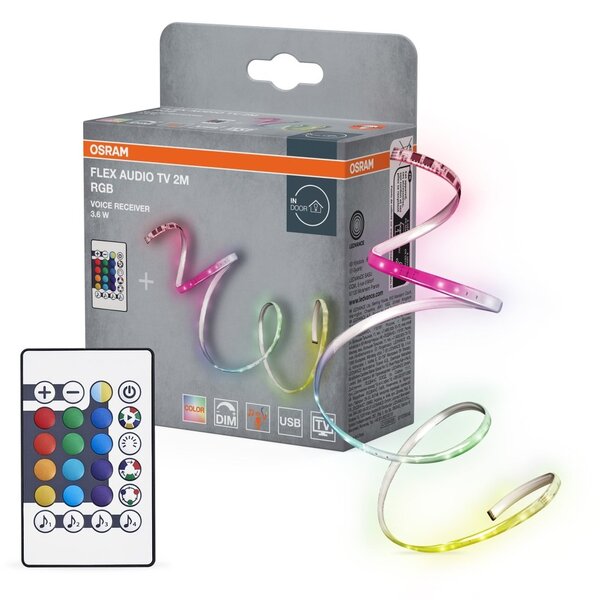 LED pásek flexibilní Audio, TV Voice Receiver 2M RGB