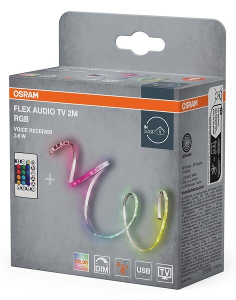 LED pásek flexibilní Audio, TV Voice Receiver 2M RGB