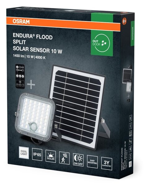 Solární venkovní reflektor ENDURA 10 W, studená bílá