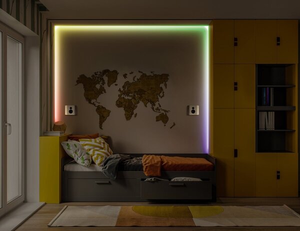 LED pásek flexibilní Audio Voice Receiver 5M RGB Dálkový ovladač, RGB