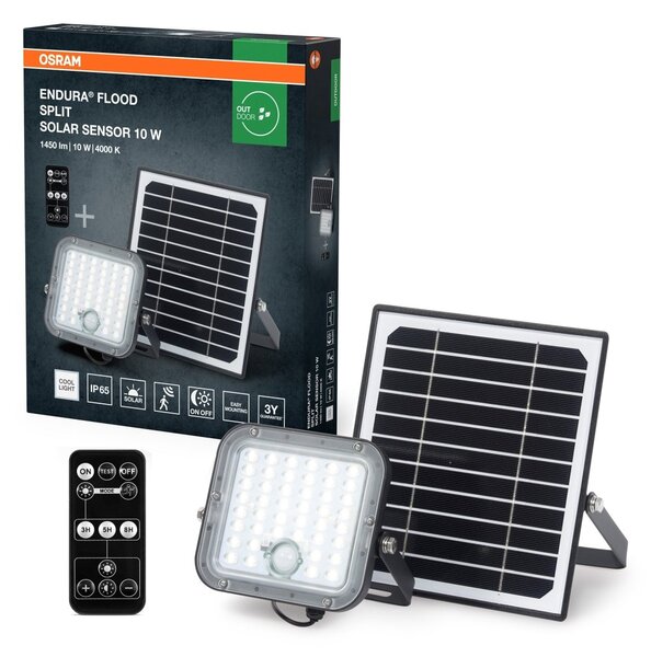 Solární venkovní reflektor ENDURA 10 W, studená bílá