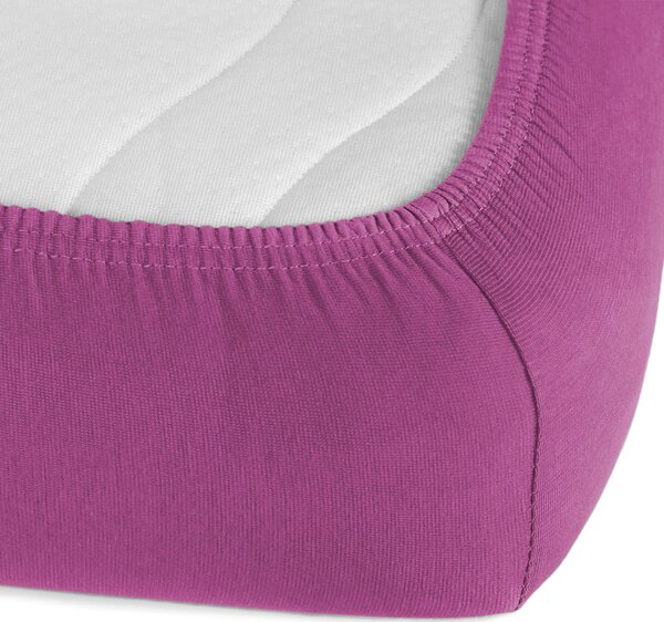 Jersey napínací prostěradlo JR-009 Šeřikové 90 x 200 - výška 20 cm