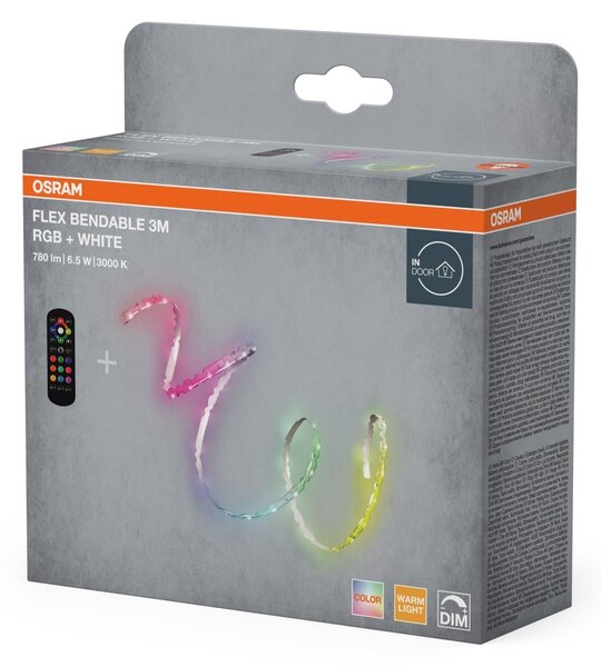 LED pásek flexibilní Ohýbatelný 3M RGB, RGB/Teplá Bílá