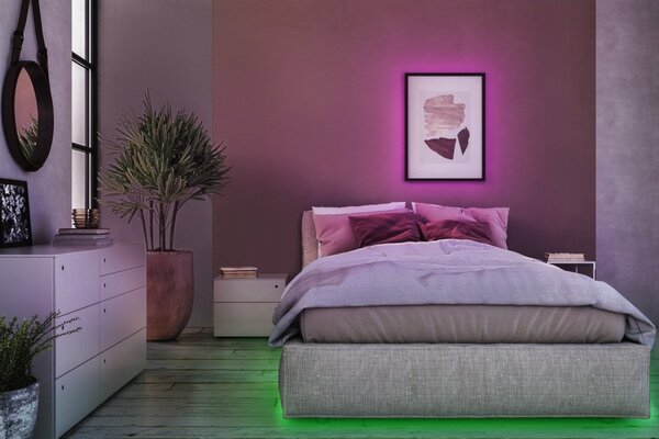 LED pásek flexibilní na baterie 5M RGB Dálkový ovladač, RGB