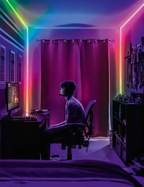 LED pásek Neon Flex 2m RGB s dálkovým ovládáním, USB