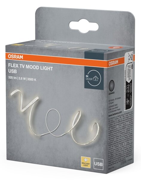 LED pásek, TV Mood Light 1.5m, Teplá Bílá USB
